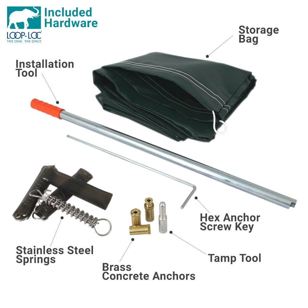 Loop-Loc Ultra-Loc III Solid Safety Cover with Mesh Drain Panels, Rectangle with 4' Offset Left 4x8 Step - Thumbnail 3